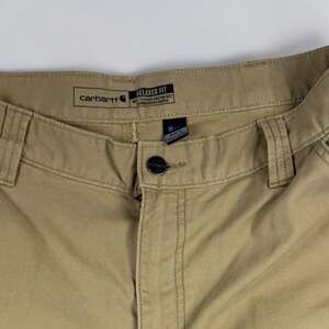Carhartt Relaxed Fit Work Pants 36x32 Tan Cotton Duck Utility